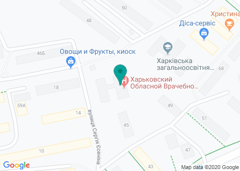 Харьковский областной врачебно-физкультурный диспансер на карте