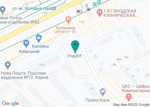 Сервисный центр «FreshIT» на Холодной горе на карте