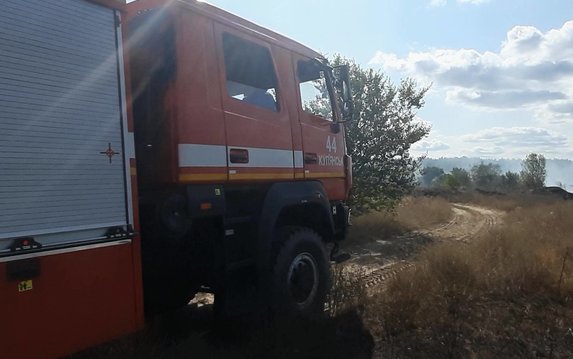 В Боровском районе спасатели спасли лес от огня В Боровском районе спасатели спасли лес от огня