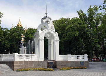 Беседка-фонтан «Стеклянная струя»