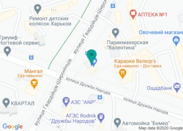 Вираж, автошкола на Северной Салтовке на карте