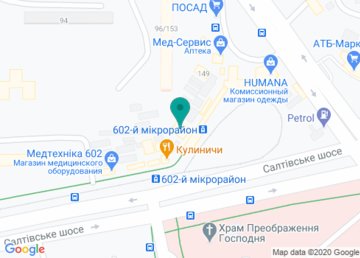 Светофор, автошкола на Салтовке на карте Светофор, автошкола на Салтовке на карте