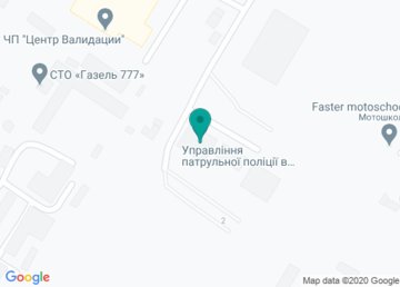 Управление патрульной полиции в Харьковской области на карте