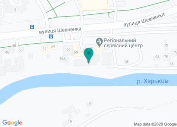 Территориальный сервисный центр №6342 МВД в Харьковской области на карте Территориальный сервисный центр №6342 МВД в Харьковской области на карте