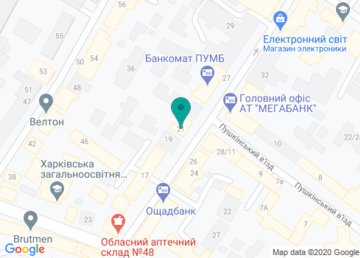 Scriction, барбершоп на Алчевских на карте Scriction, барбершоп на Алчевских на карте