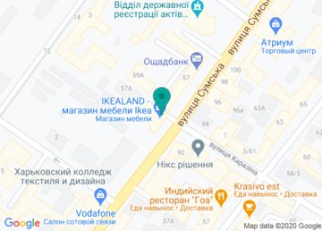 Bench, барбершоп на Сумской на карте Bench, барбершоп на Сумской на карте