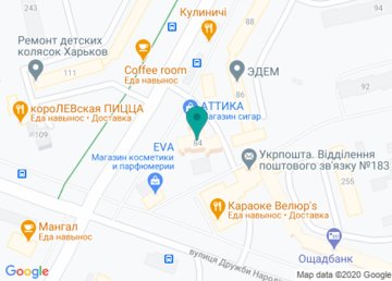 Афина-Стиль, салон красоты на Северной Салтовке на карте Афина-Стиль, салон красоты на Северной Салтовке на карте