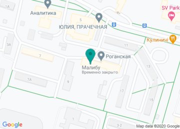 Малибу, фитнес-клуб на Новых Домах на карте Малибу, фитнес-клуб на Новых Домах на карте