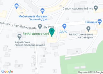 Fit4All, фитнес-клуб на карте