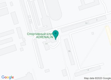 Адреналин, спортивный клуб на карте