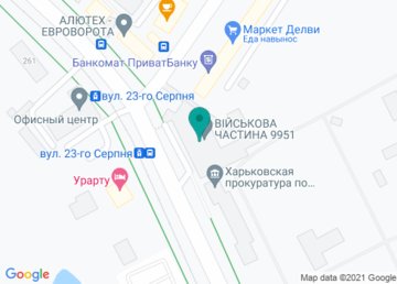 Харьковский пограничный отряд Восточного регионального управления ГПСУ на карте