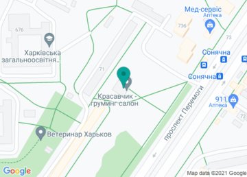 Красавчик - груминг и зоотовары на карте