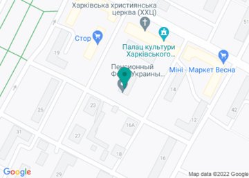 Отдел обслуживания граждан №9 (Индустриальный), Пенсионный фонд Украины на карте Отдел обслуживания граждан №9 (Индустриальный), Пенсионный фонд Украины на карте