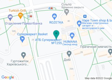 Магазин № 1255 «АТБ-Маркет» на карте Магазин № 1255 «АТБ-Маркет» на карте