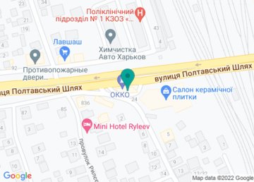 Автозаправочный комплекс «ОККО», АЗС №43 на карте Автозаправочный комплекс «ОККО», АЗС №43 на карте