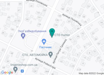 СТО Хантер на карте СТО Хантер на карте