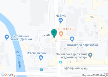 Харьковская универсальная биржа на карте Харьковская универсальная биржа на карте