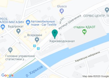 Коммунальное предприятие «Харьковводоканал» на карте