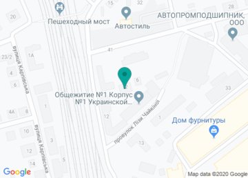 Общежитие № 1, Украинская Государственная Академия Железнодорожного Транспорта (УкрГАЖТ) на карте