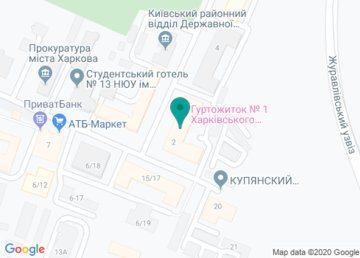 Общежитие № 1, Харьковский Национальный Автомобильно-Дорожный Университет (ХНАДУ) на карте