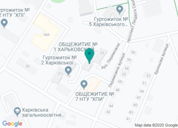 Общежитие № 1, Харьковская Государственная Академия Физической Культуры (ХГАФК) на карте