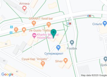 Общежитие № 2, Харьковский Государственный Университет Питания и Торговли (ХГУПТ) на карте Общежитие № 2, Харьковский Государственный Университет Питания и Торговли (ХГУПТ) на карте