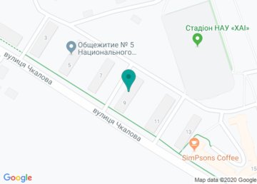 Общежитие № 4, Харьковский Аэрокосмический Университет (ХАИ) на карте