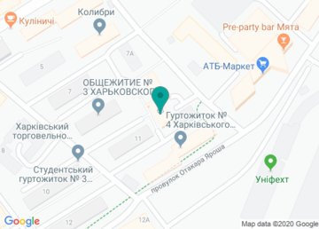 Общежитие № 6, Харьковский Национальный Университет Городского Хозяйства им. А.Н. Бекетова (ХНУГХ) на карте