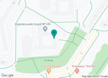 Харьковский лицей № 149 на карте Харьковский лицей № 149 на карте