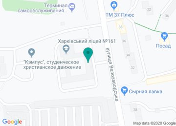 Харьковский лицей № 161 «Импульс» на карте Харьковский лицей № 161 «Импульс» на карте