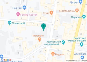 Харьковская гимназия № 6 «Мариинская гимназия» на карте