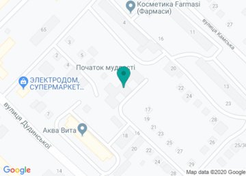 Частная общеобразовательная школа І-ІІІ ступеней «Початок мудрості» (Школа «Начало мудрости») на карте Частная общеобразовательная школа І-ІІІ ступеней «Початок мудрості» (Школа «Начало мудрости») на карте