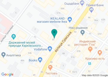 Харьковский специальный учебно-воспитательный комплекс имени В.Г. Короленко для детей с нарушением зрения на карте Харьковский специальный учебно-воспитательный комплекс имени В.Г. Короленко для детей с нарушением зрения на карте