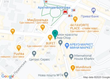 Трис, бюро переводов на Пушкинской на карте Трис, бюро переводов на Пушкинской на карте