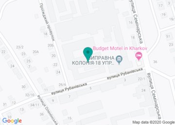 Холодногорская Исправительная Колония Управления Государственной пенитенциарной службы Украины в Харьковской области на карте Холодногорская Исправительная Колония Управления Государственной пенитенциарной службы Украины в Харьковской области на карте