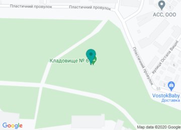 Кладбище № 6 на карте