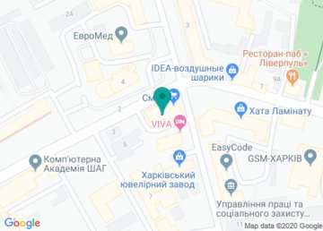 Магазин «Смак» на карте Магазин «Смак» на карте