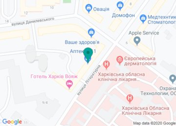 Салон оптики «Visus» на карте Салон оптики «Visus» на карте