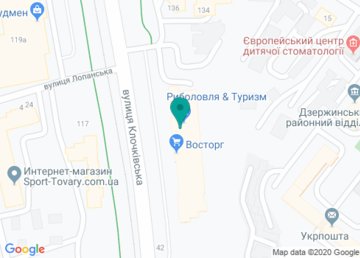 Супермаркет «Восторг» на Клочковской на карте Супермаркет «Восторг» на Клочковской на карте