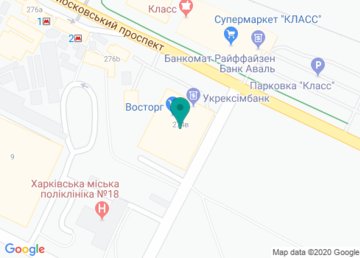 Супермаркет «Восторг» на Московском проспекте на карте Супермаркет «Восторг» на Московском проспекте на карте