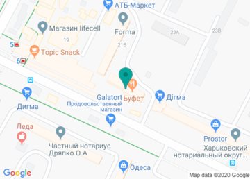 Ночной клуб & ресторан «Sandra» на карте Ночной клуб & ресторан «Sandra» на карте