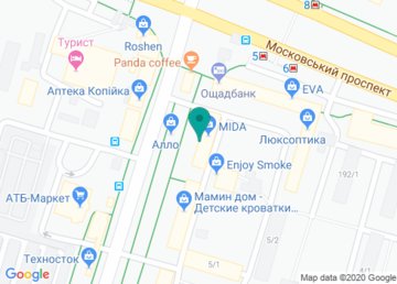Банк «Fidobank» (SEB Банк), Фрунзенское отделение на карте Банк «Fidobank» (SEB Банк), Фрунзенское отделение на карте