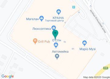 ПАО «УПБ - Украинский Профессиональный Банк», отделение в Магелане на карте ПАО «УПБ - Украинский Профессиональный Банк», отделение в Магелане на карте