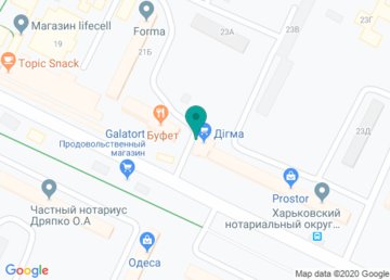 Банкомат ПриватБанк на карте