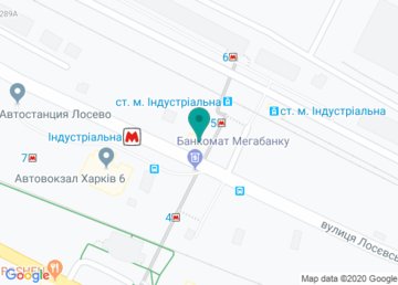 Банкомат ПриватБанк на карте