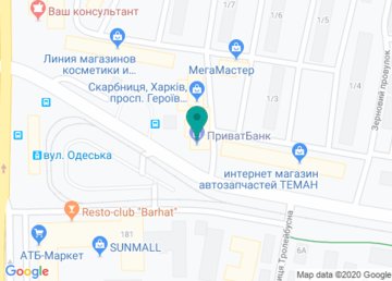 Банкомат ПриватБанк на карте Банкомат ПриватБанк на карте