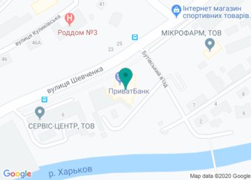 Банкомат ПриватБанк на карте