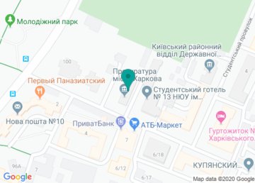 Банкомат ПриватБанк на карте