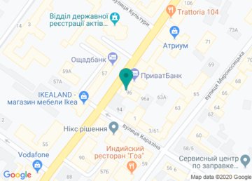 Банкомат ПриватБанк на карте