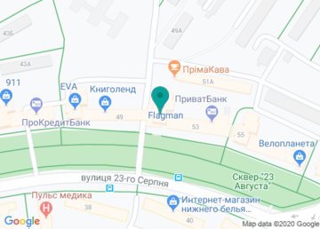 Банкомат ПриватБанк на карте